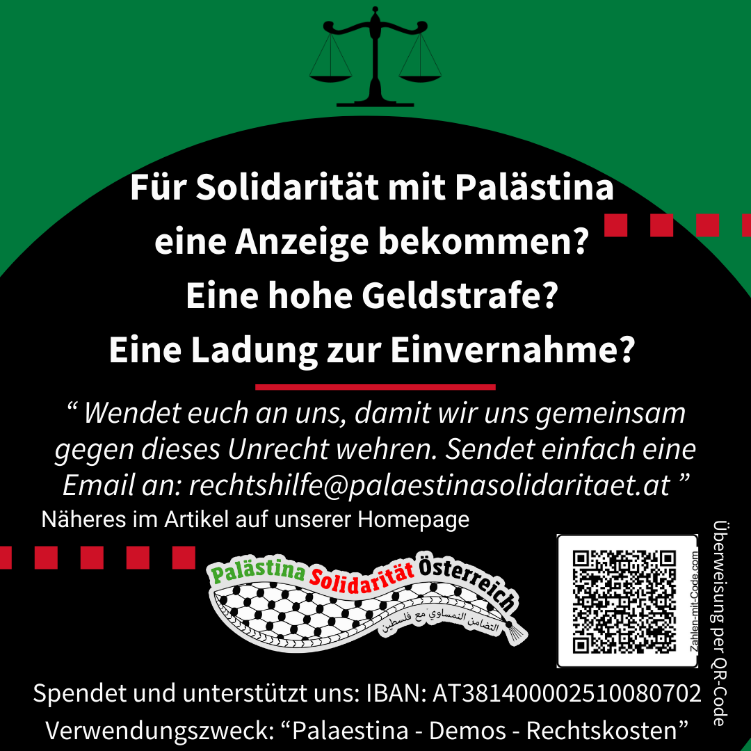 Rechtshilfe der Palästina Solidarität Österreich