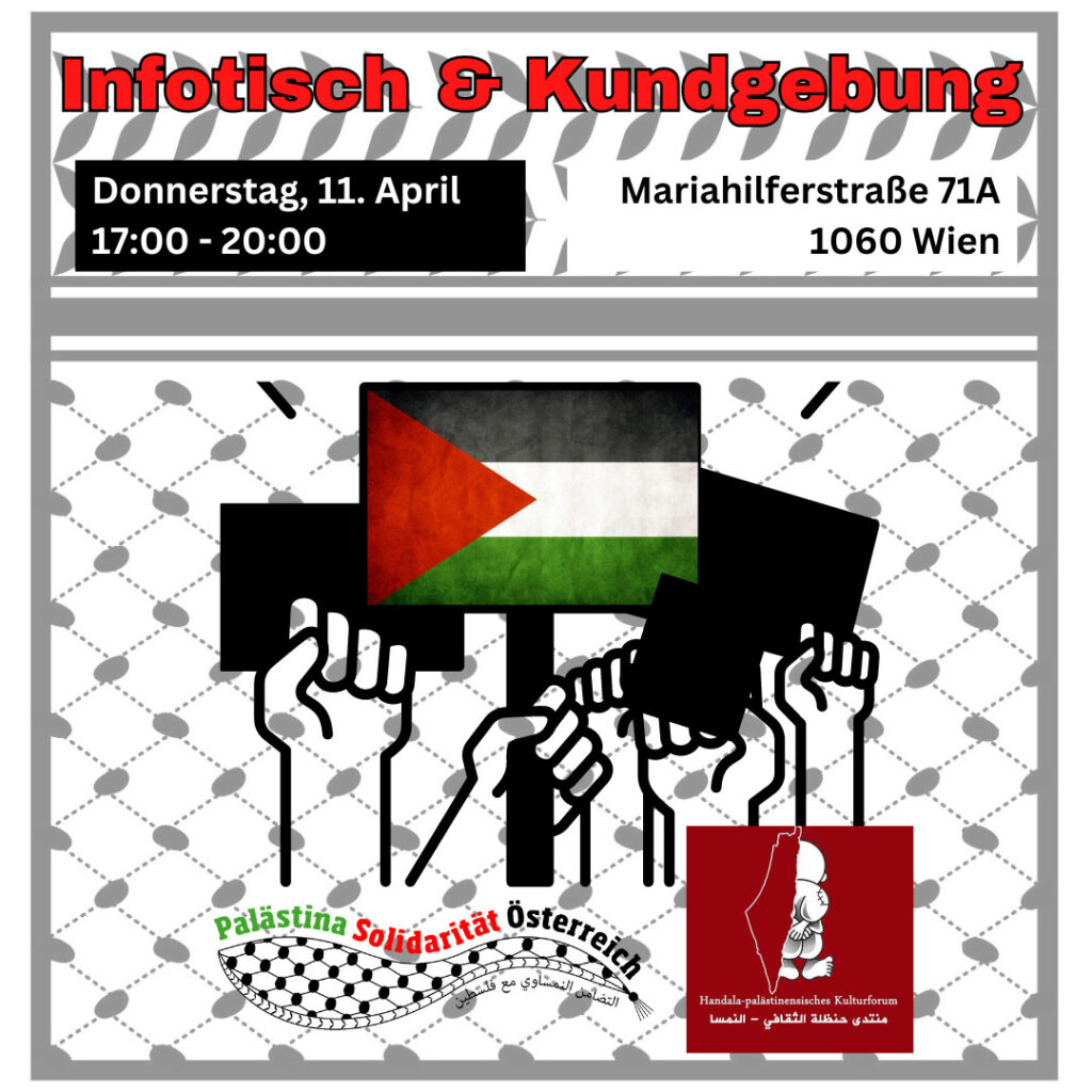 Wien: Infotisch und Kundgebung
