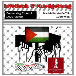 Wien: Infotisch und Kundgebung