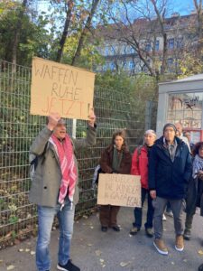 Für Meinungsfreiheit am Vogelweidpark in Wien