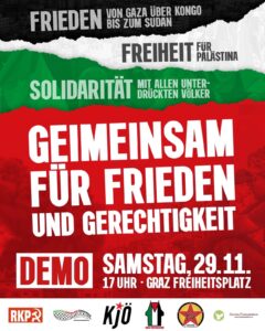 Palästina-Demo in Graz 29.11.25