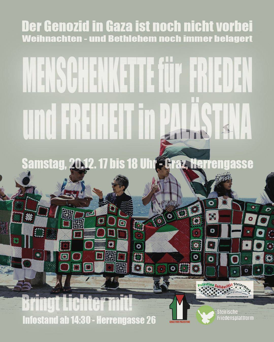 Menschenkette in Graz