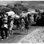 Palästinensische Flüchtlinge während der Nakba, 1948 (Getty Images)