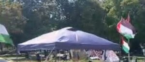 Attacke mit Schlagstock gegen Aktivisten im Protestcamp im Votivpark für Dr Abu Safiyah 04_08_2026